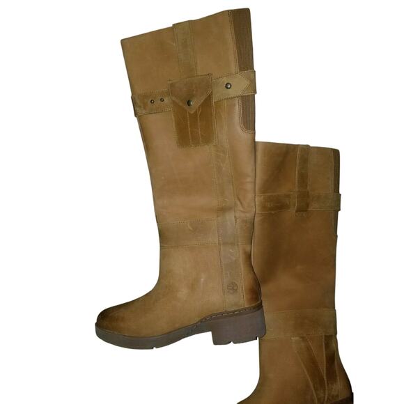 NEW TIMBERLAND Graceyn Tall Waterproof Knee High Boots WHEAT Size 8 M - Picture 4 of 6